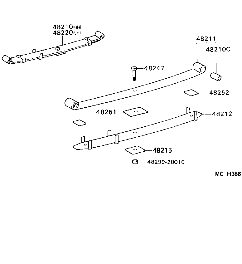 48531-80477 ABSORBER ASSY, SHOCK, REAR RH product image
