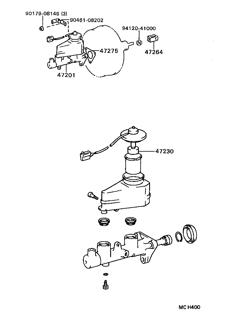 47230-20060 CAP ASSY, BRAKE MASTER CYLINDER RESERVOIR FILLER product image
