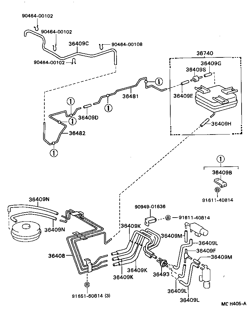 36740-28020 TANK ASSY, TRANSFER VACUUM product image