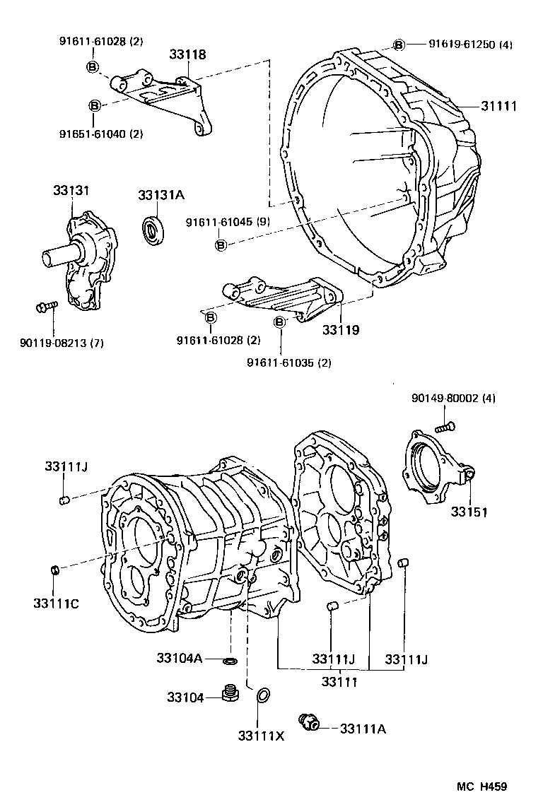 33101-30063 CASE, MANUAL TRANSMISSION product image