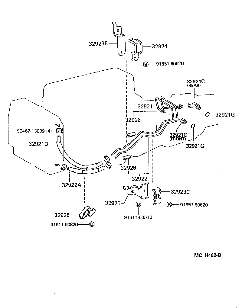 32921-27060 TUBE, OIL COOLER INLET, NO.1 product image