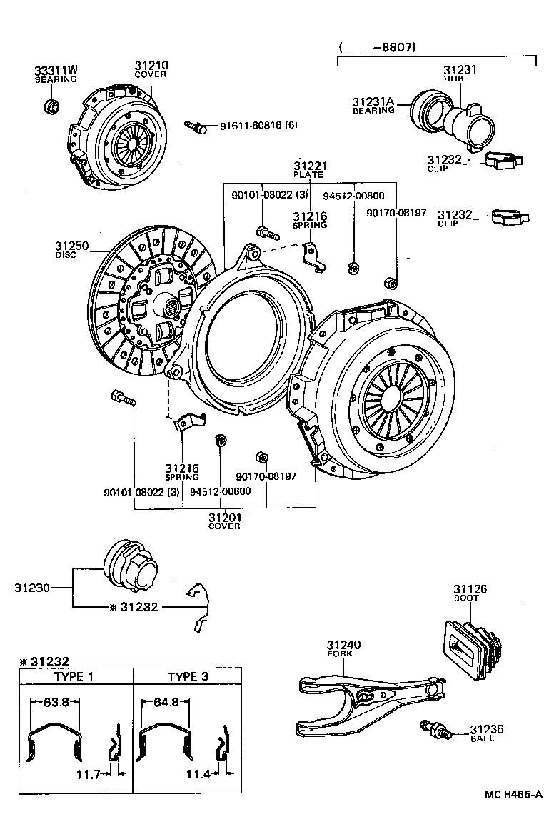 31250-22211 DISC ASSY, CLUTCH product image