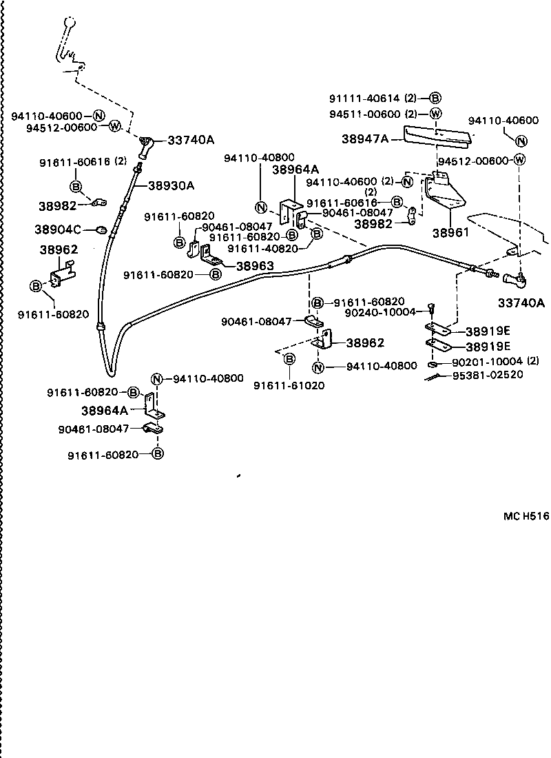38902-36020 BRACKET SUB-ASSY, VALVE CONTROL LEVER product image