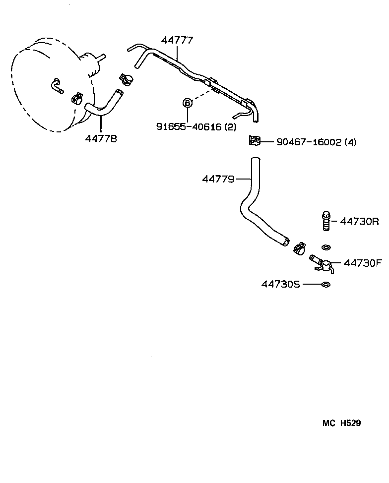 44610-30630 BOOSTER ASSY, BRAKE product image