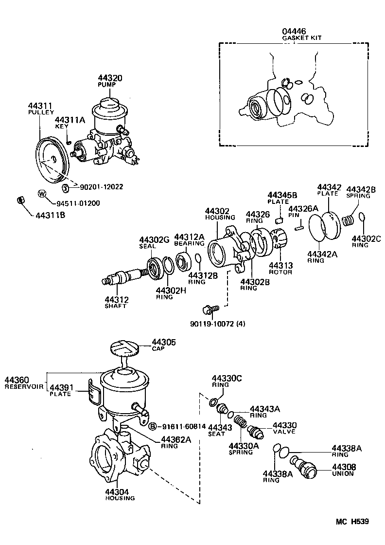 44320-30270 PUMP ASSY, VANE product image