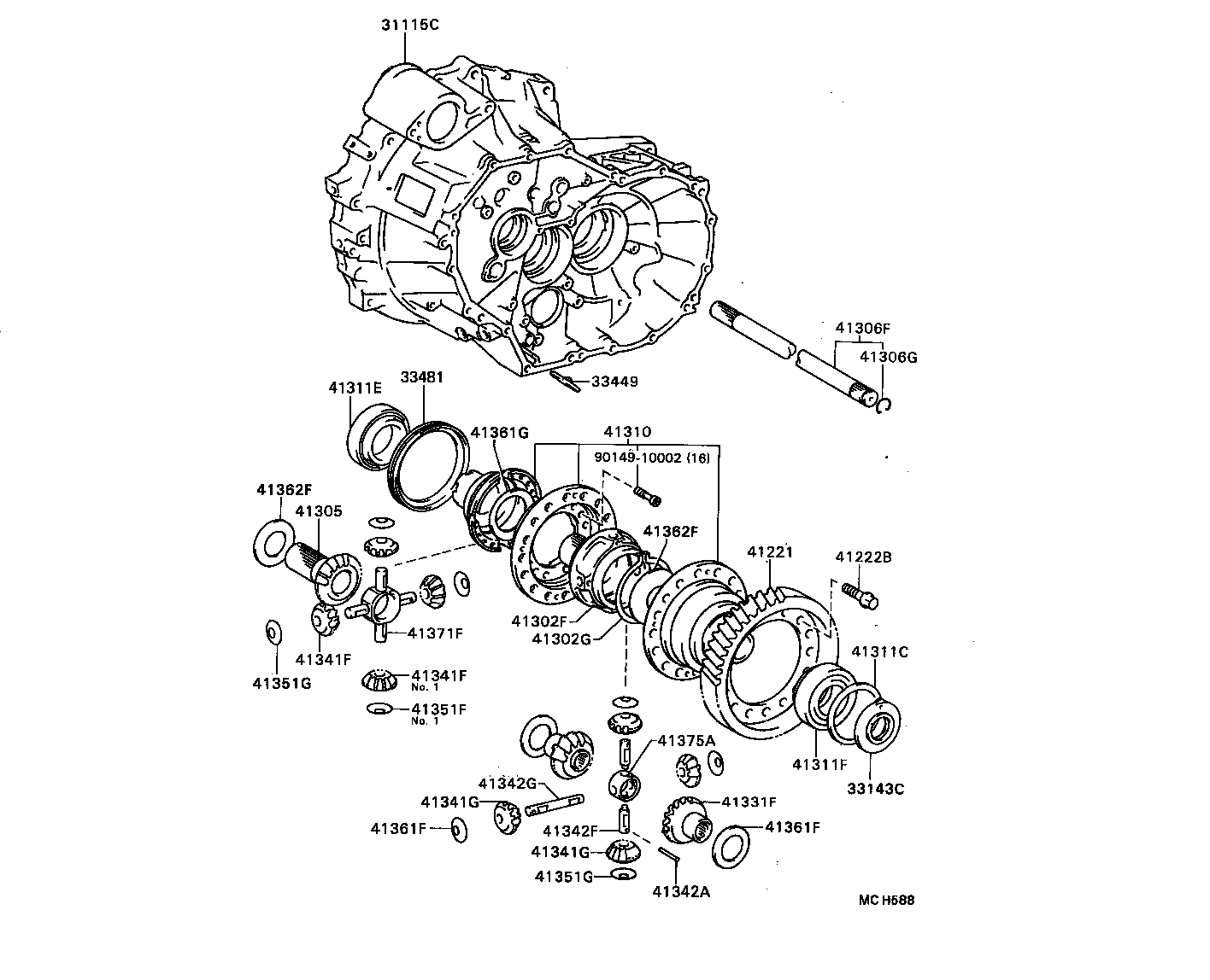 33143-32010 BAFFLE, FRONT DIFFERENTIAL OIL product image