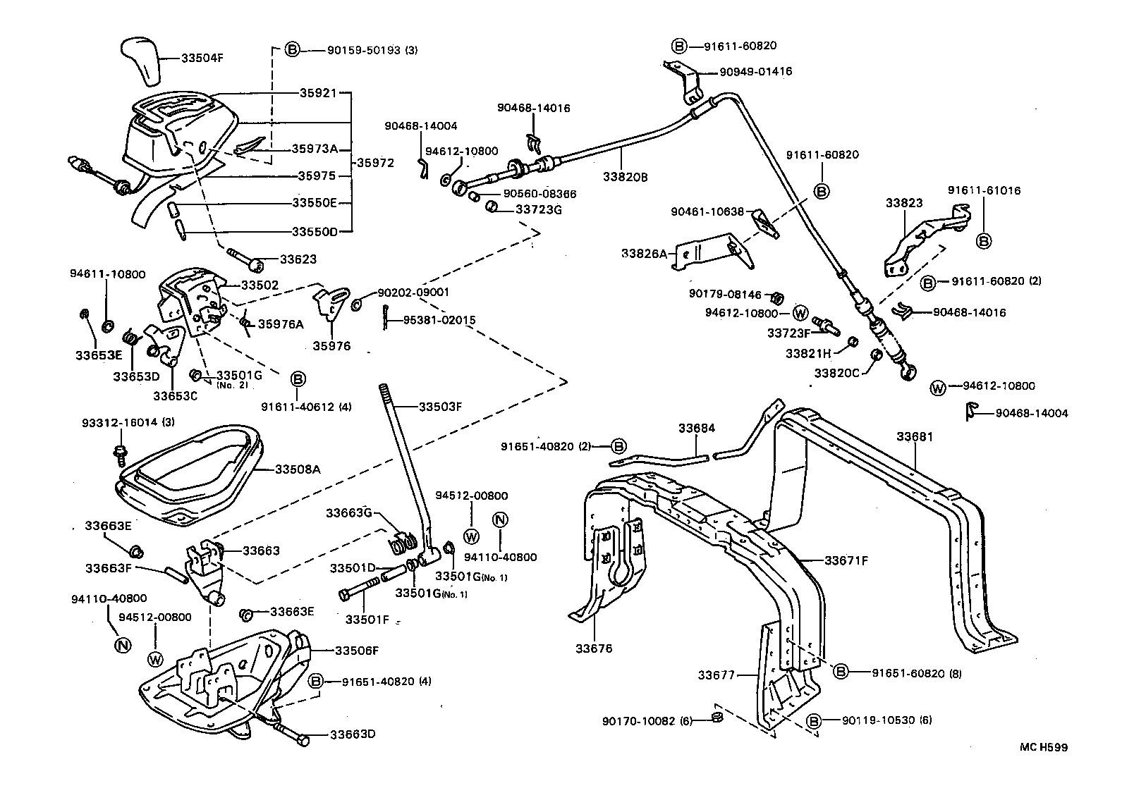 33501-36220 LEVER SUB-ASSY, SHIFT(FOR FLOOR SHIFT) product image