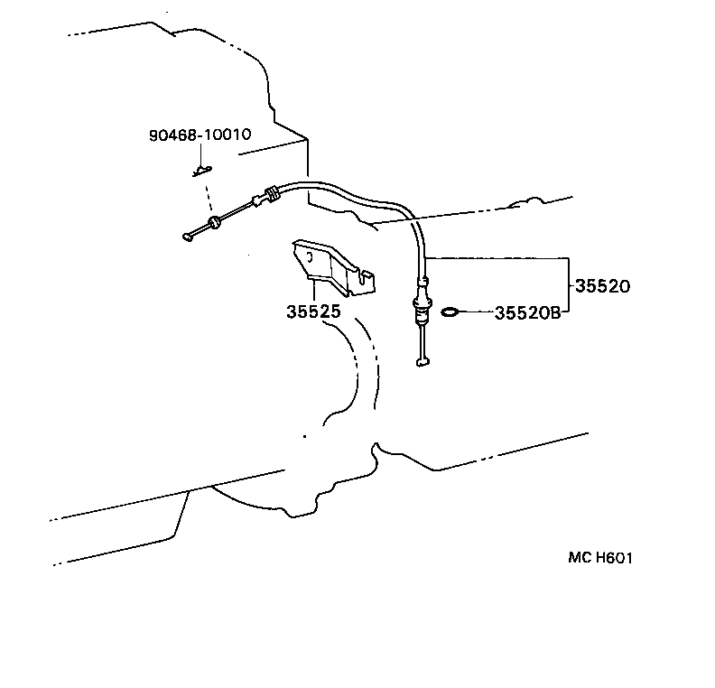 35572-36011 LEVER, TRANSMISSION CONTROL SHAFT product image