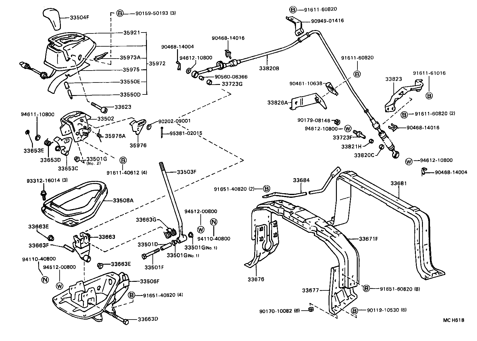 33583-36050 BRACKET, CONTROL SHAFT, LOWER NO.2 product image