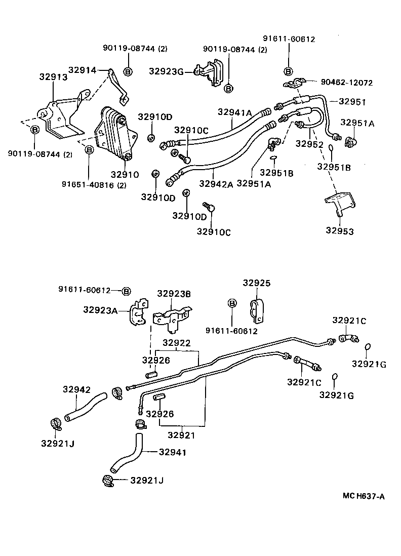 32921-35210 TUBE, OIL COOLER INLET, NO.1 product image