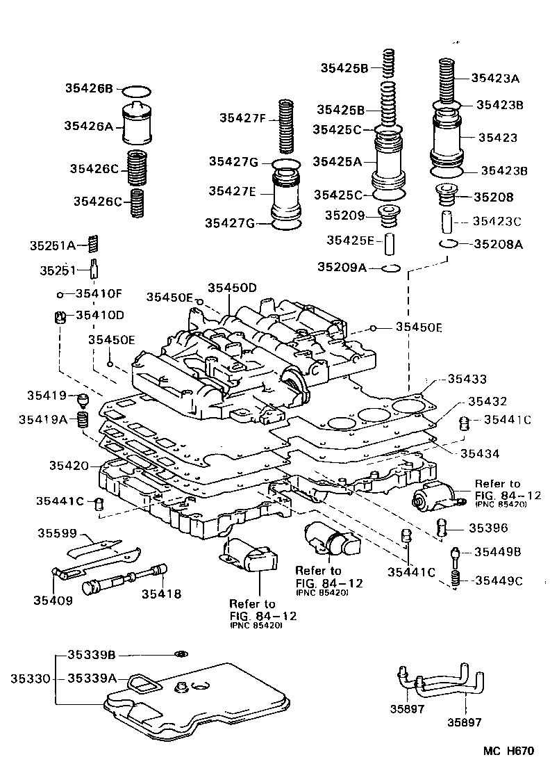90501-22015 SPRING, COMPRESSION (FOR C-2 ACCUMULATOR PISTON) product image