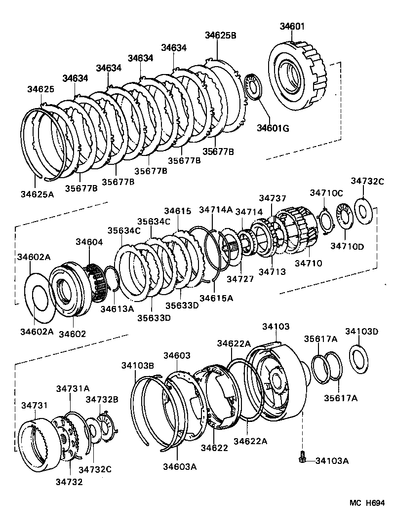 34710-50020 GEAR ASSY, OVERDRIVE PLANETARY product image