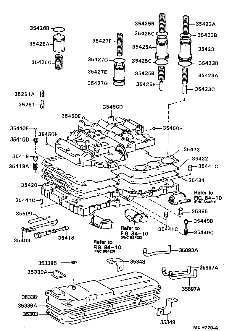 Toyota 35208-35010 SPRING SUB-ASSY, B-2 ACCUMULATOR