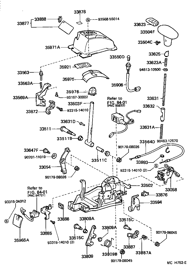 33502-12280 PLATE SUB-ASSY, SHIFT LEVER product image