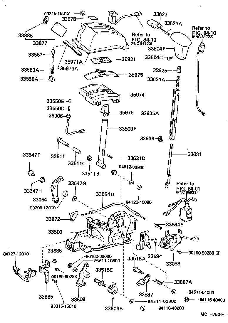 33504-14070 KNOB SUB-ASSY, SHIFT LEVER product image