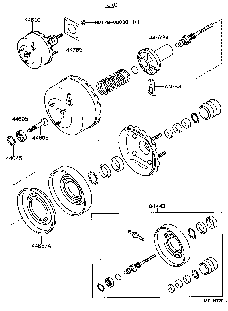 44610-1A760 BOOSTER ASSY, BRAKE product image