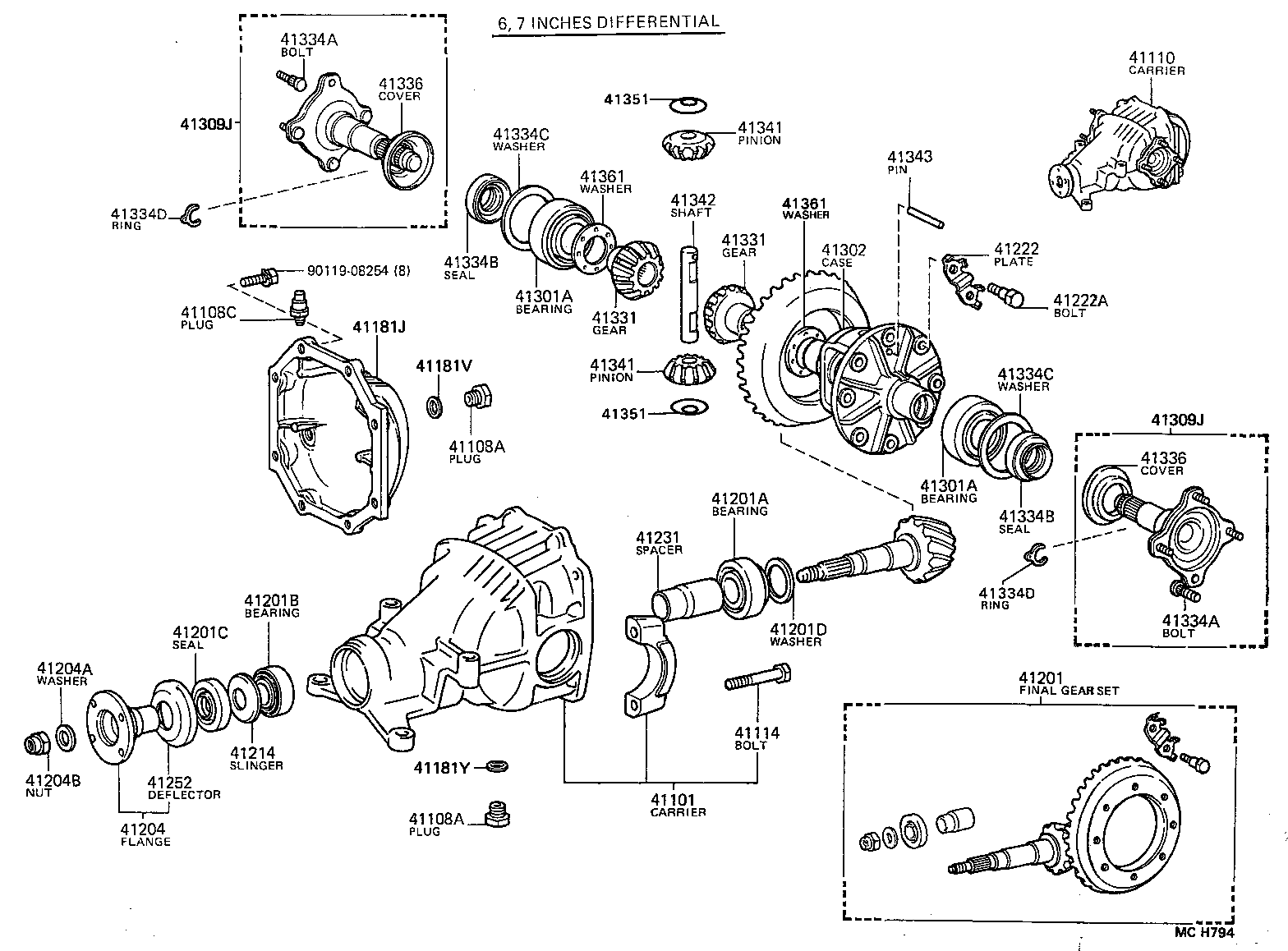 41204-20040 FLANGE SUB-ASSY, REAR DRIVE PINION COMPANION, REAR product image