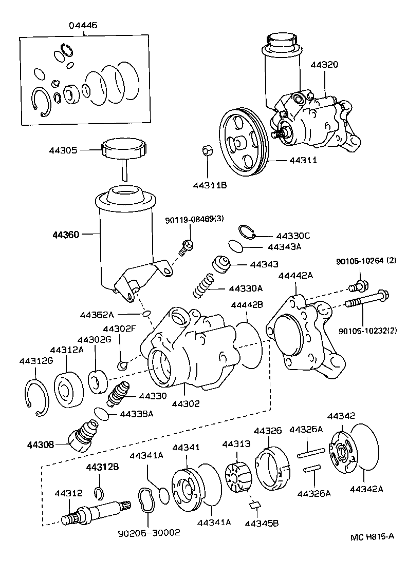 44330-30380 VALVE ASSY, FLOW CONTROL product image