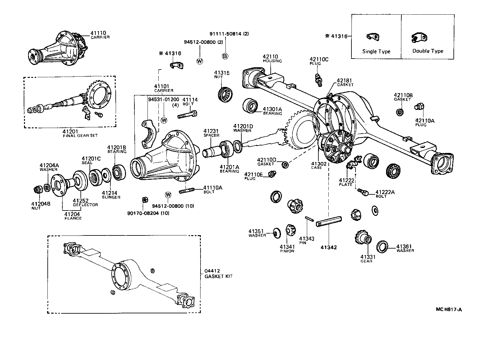 42110-38020 HOUSING ASSY, REAR AXLE product image