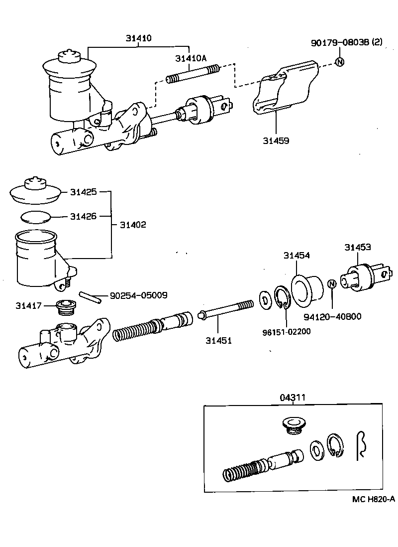90116-08321 BOLT(FOR CLUTCH MASTER CYLINDER SETTING) product image