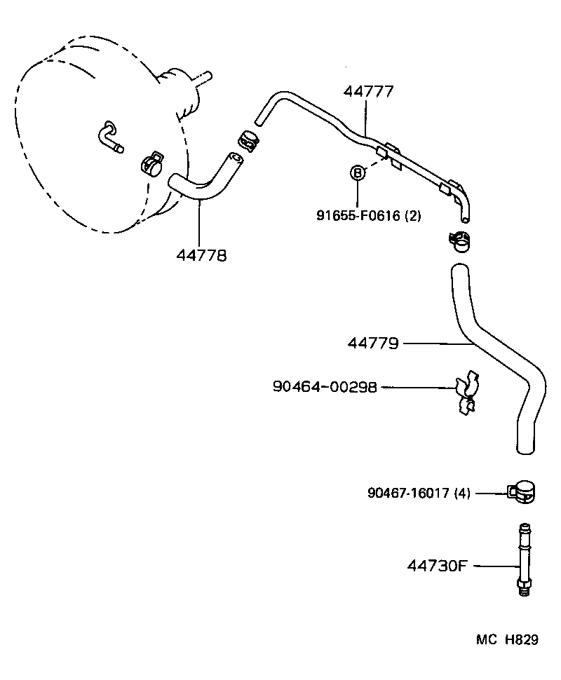 44610-30630 BOOSTER ASSY, BRAKE product image