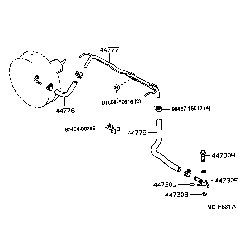 44610-30630 BOOSTER ASSY, BRAKE product image