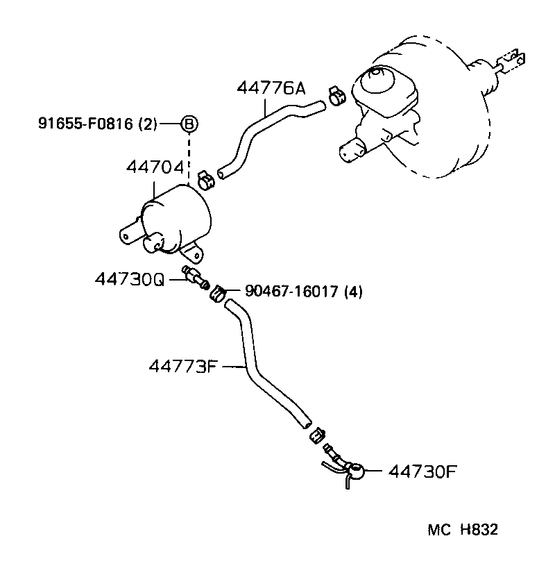 44610-30630 BOOSTER ASSY, BRAKE product image