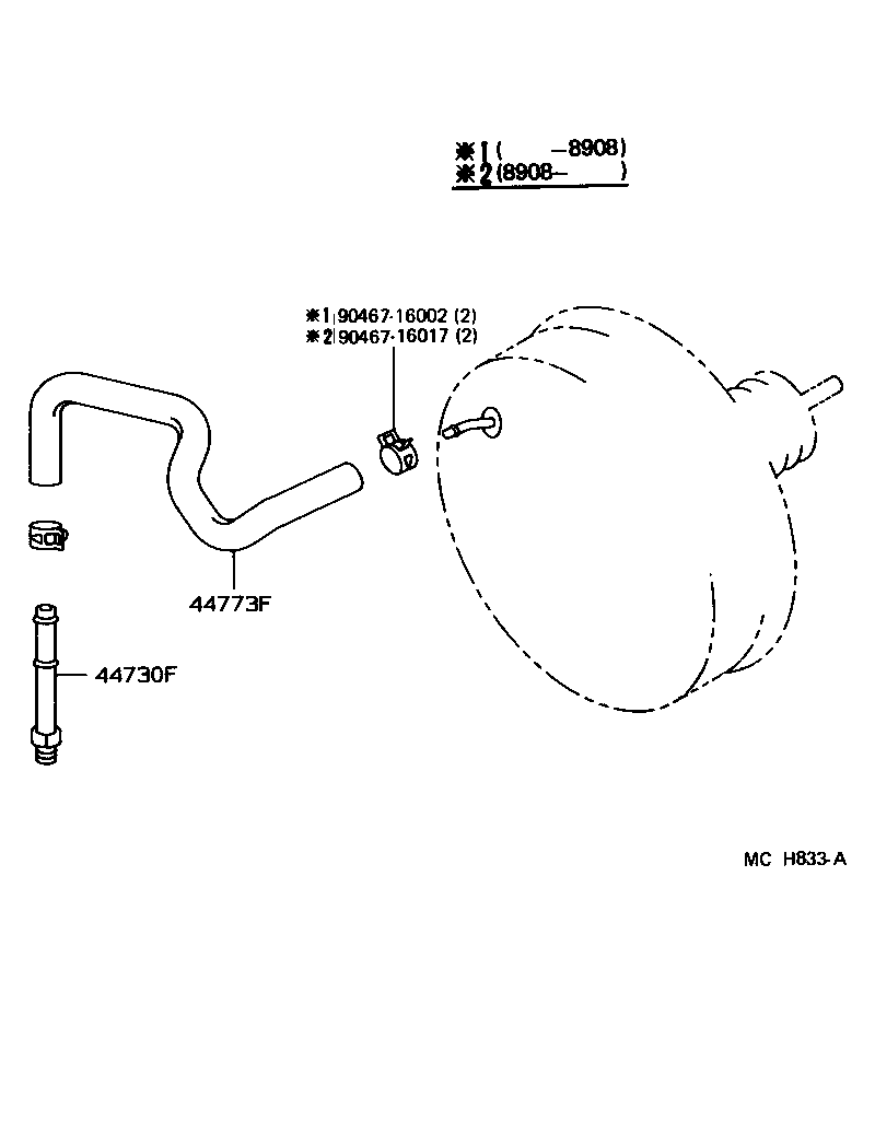 44610-30660 BOOSTER ASSY, BRAKE product image