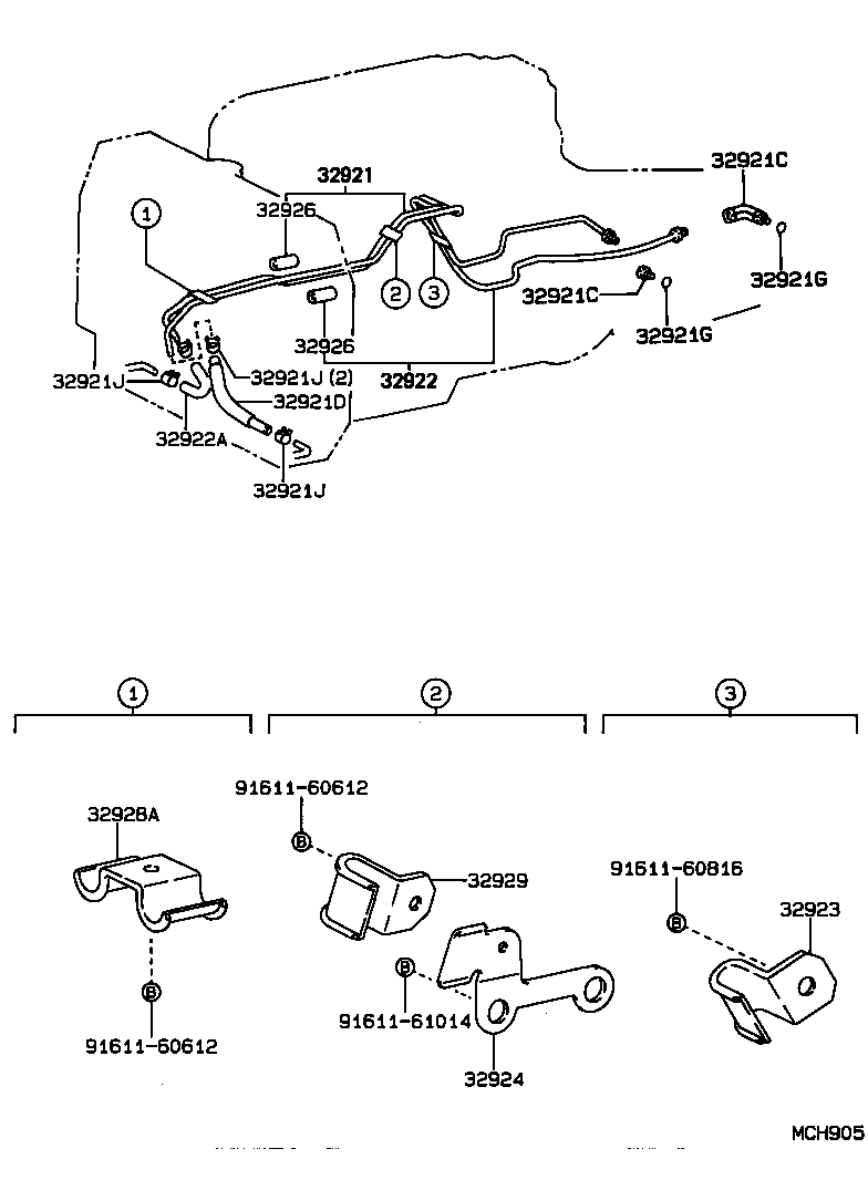 32921-30410 TUBE, OIL COOLER INLET, NO.1 product image