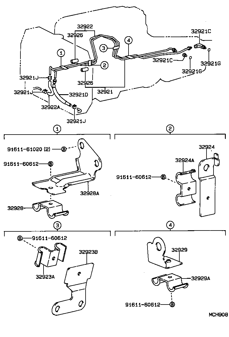 32921-30410 TUBE, OIL COOLER INLET, NO.1 product image