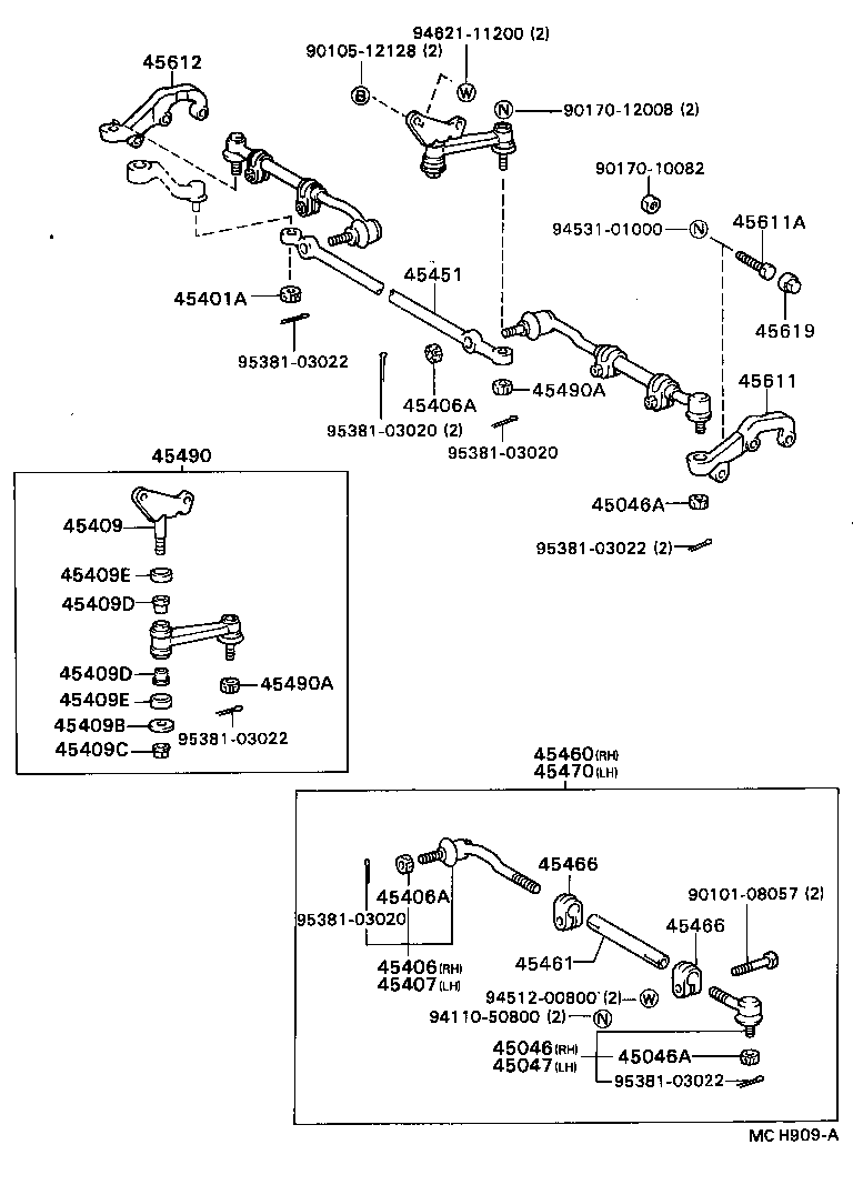 04445-27031 GASKET KIT, POWER STEERING GEAR(FOR RACK & PINION) product image