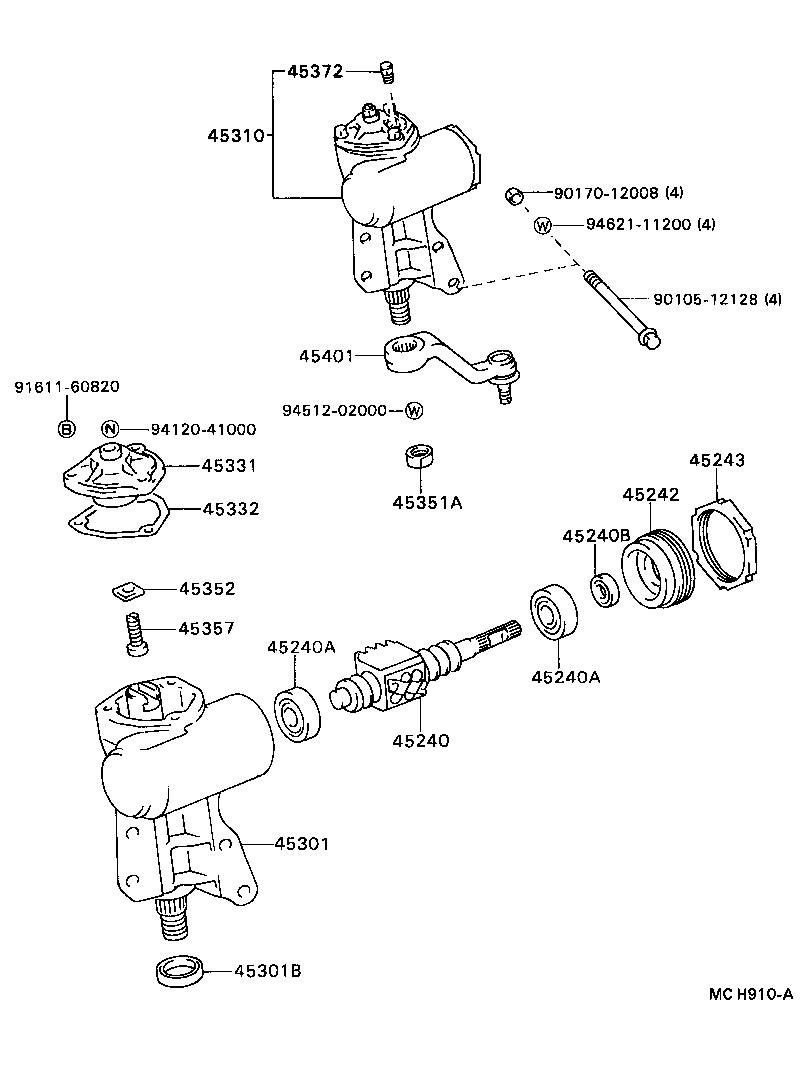 04445-27031 GASKET KIT, POWER STEERING GEAR(FOR RACK & PINION) product image