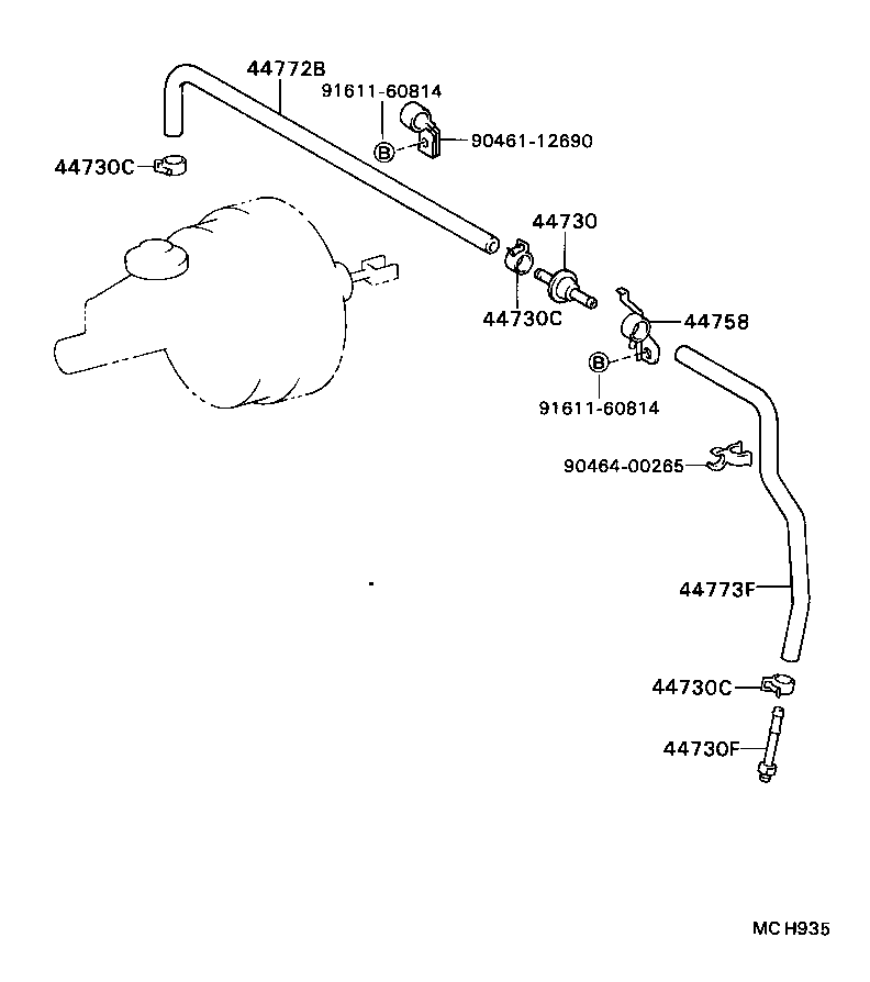 44731-27030 BRACKET, BRAKE BOOSTER product image