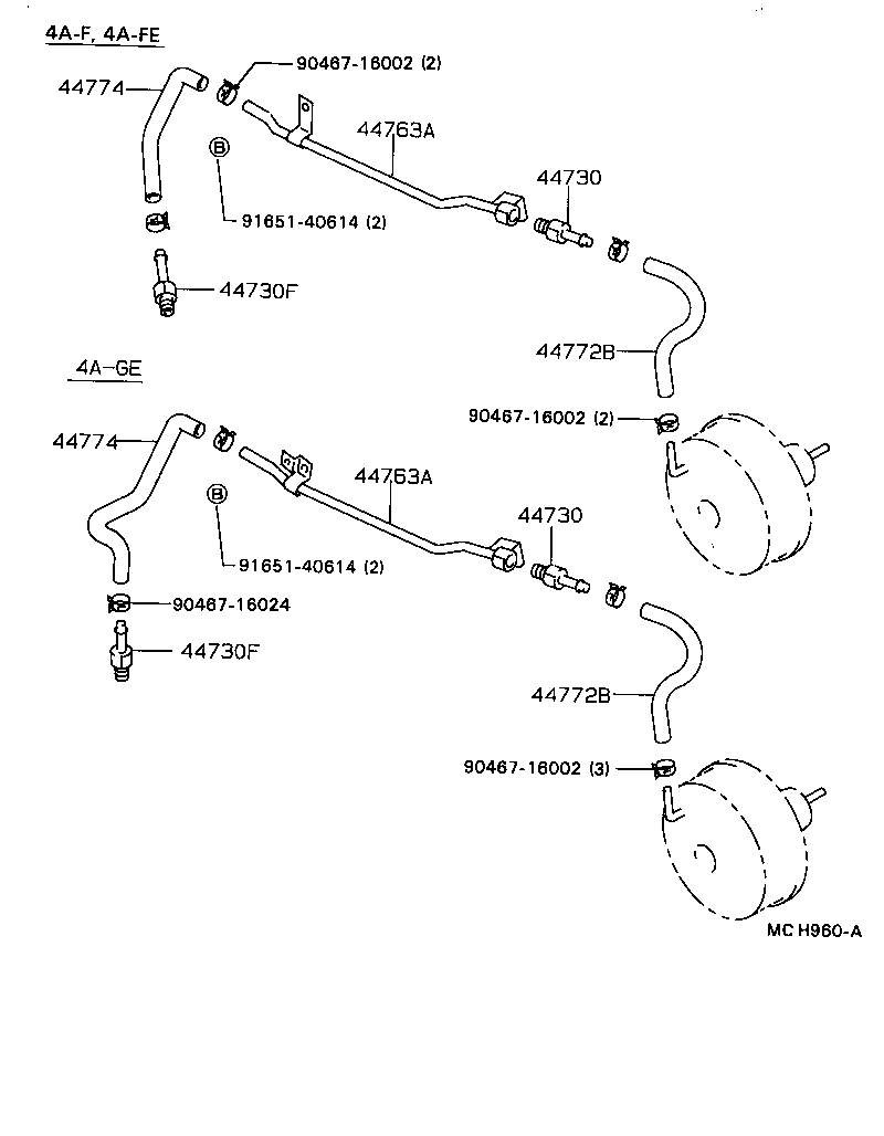 44773-12440 HOSE, UNION TO CHECK VALVE product image