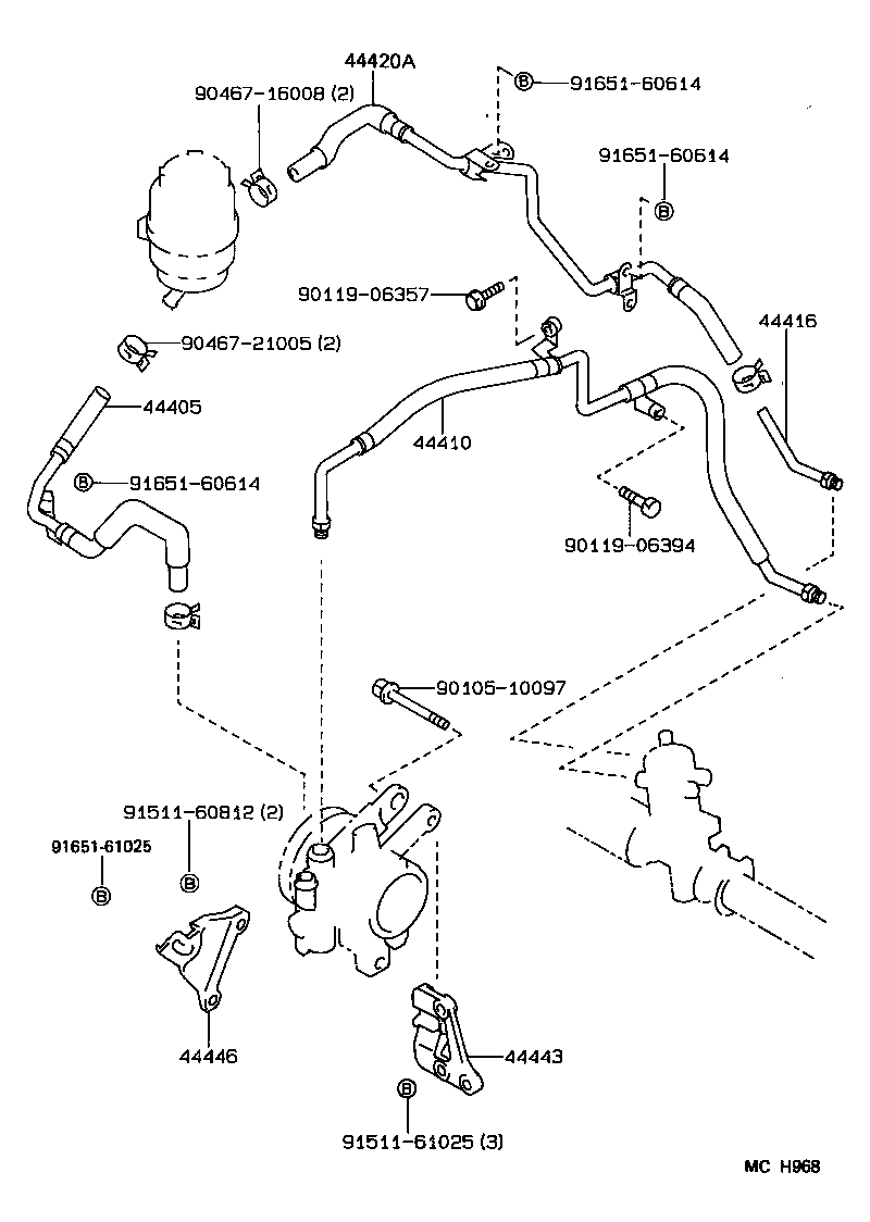 44350-12051 PULLEY ASSY, POWER STEERING IDLE product image
