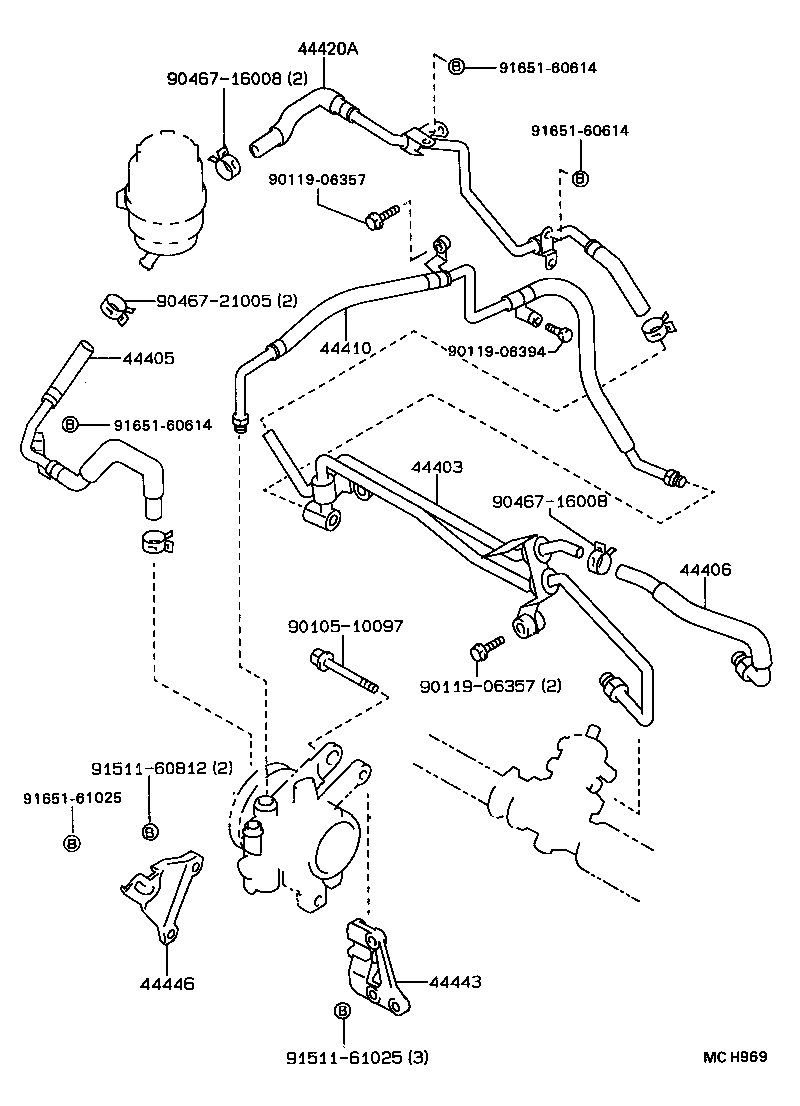44350-12051 PULLEY ASSY, POWER STEERING IDLE product image