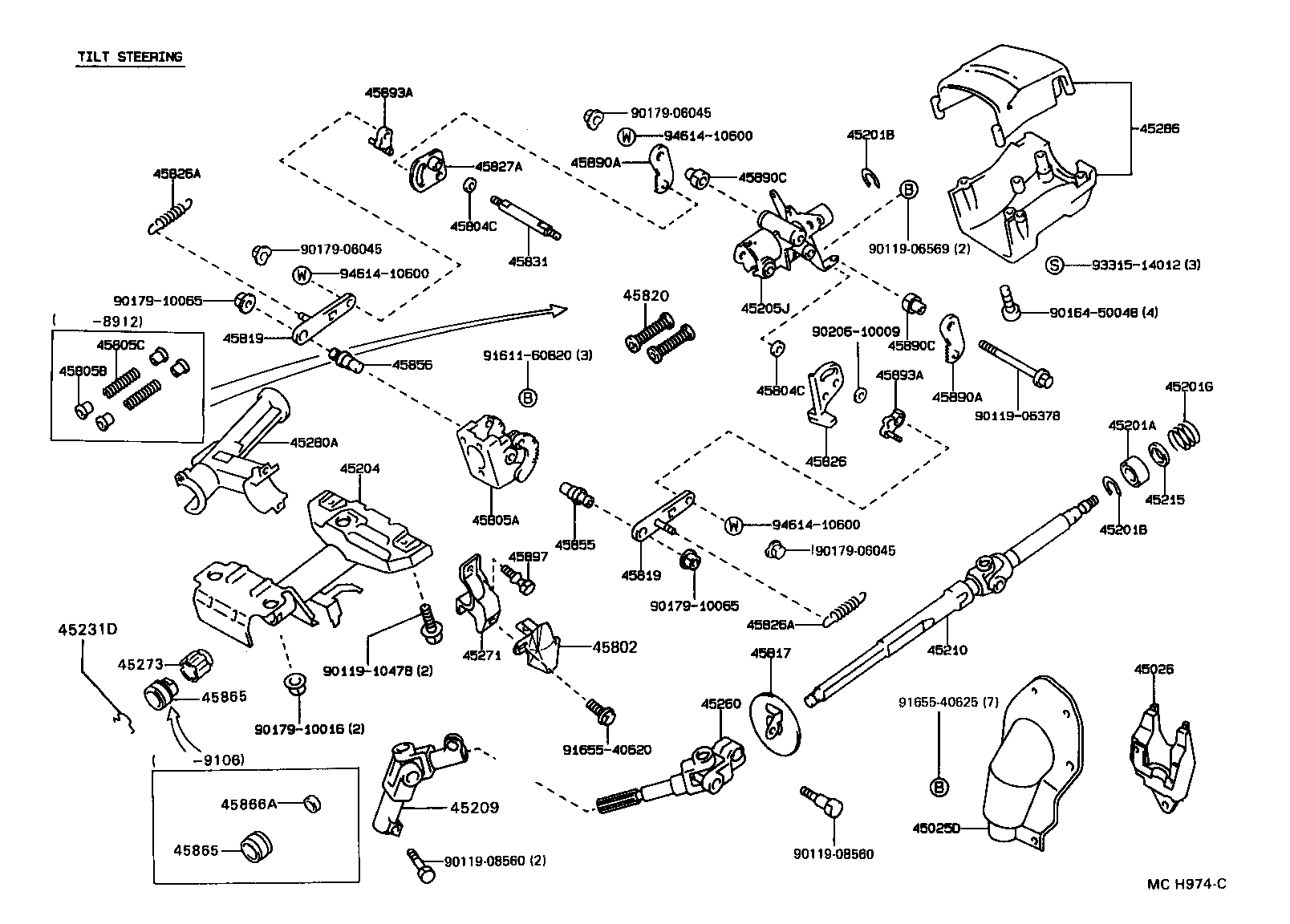 Toyota 45286-12944-12 COVER, STEERING COLUMN