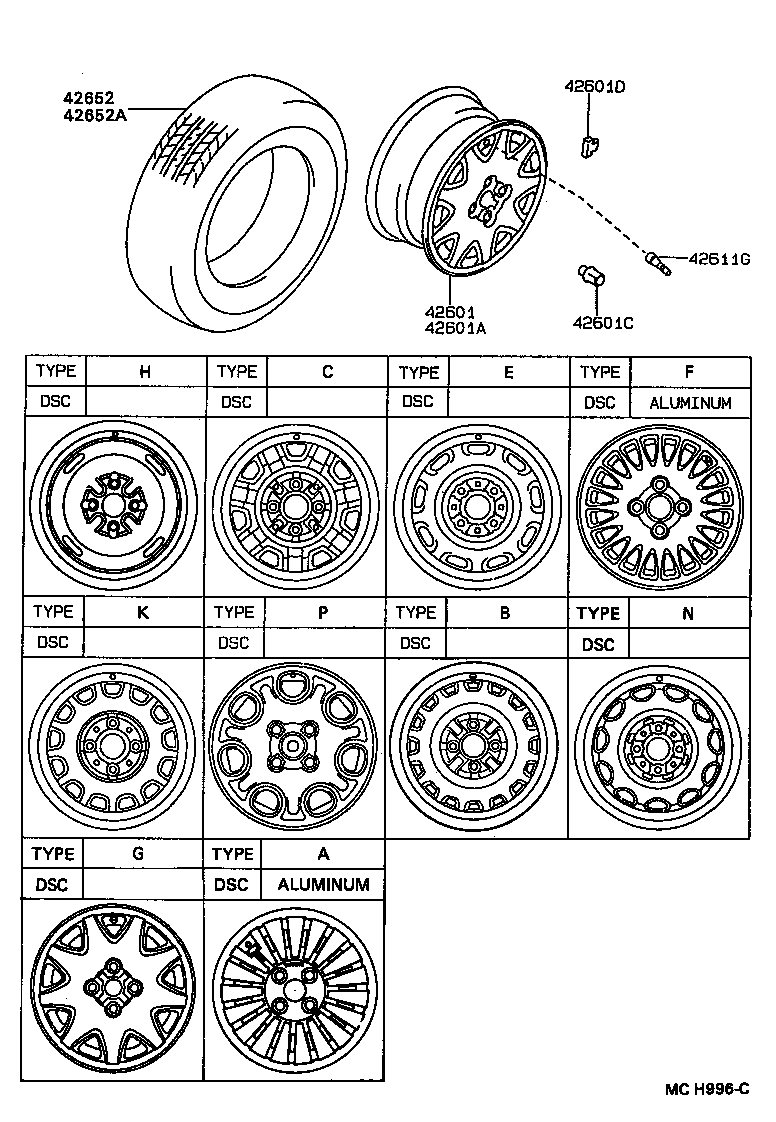 42652-17040 TIRE product image
