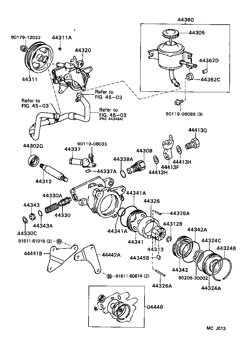 44308-12042 UNION SUB-ASSY, PRESSURE PORT product image