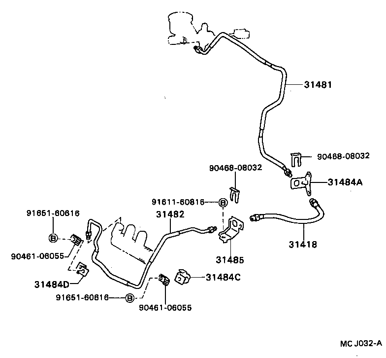 31486-20021 HOSE, CLUTCH product image