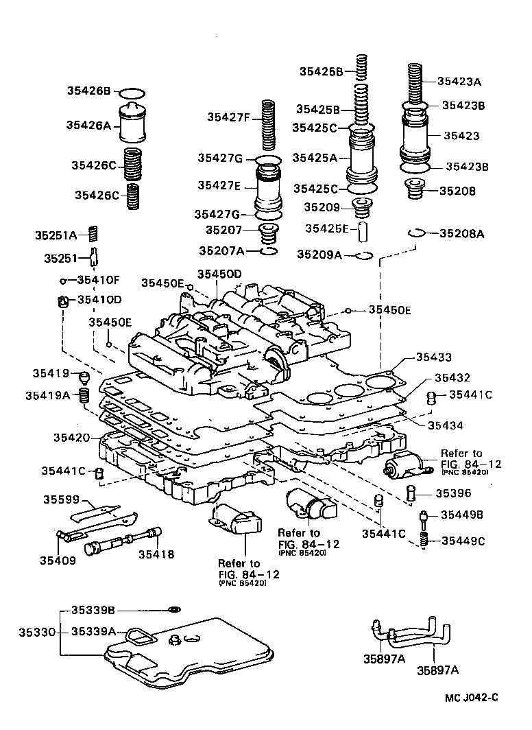 Toyota 35420-14143 BODY ASSY, LOWER VALVE