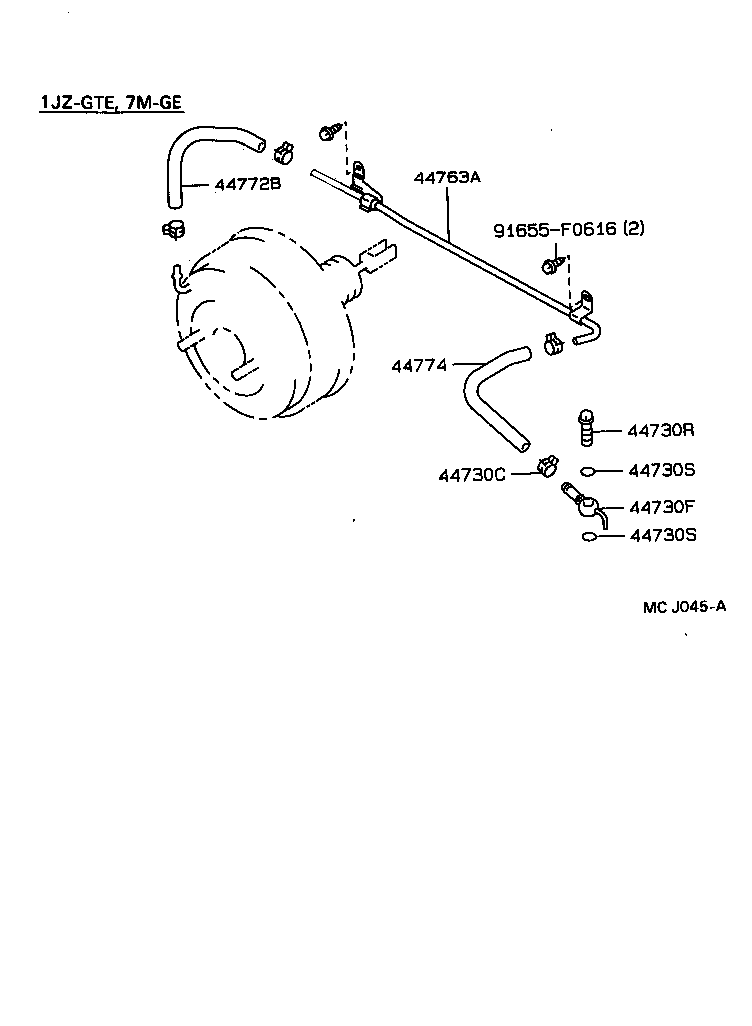 44610-22790 BOOSTER ASSY, BRAKE product image