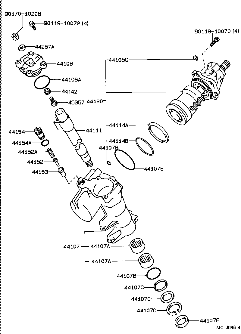 04445-30091 GASKET KIT, POWER STEERING GEAR(FOR RECIRCULATING BALL) product image