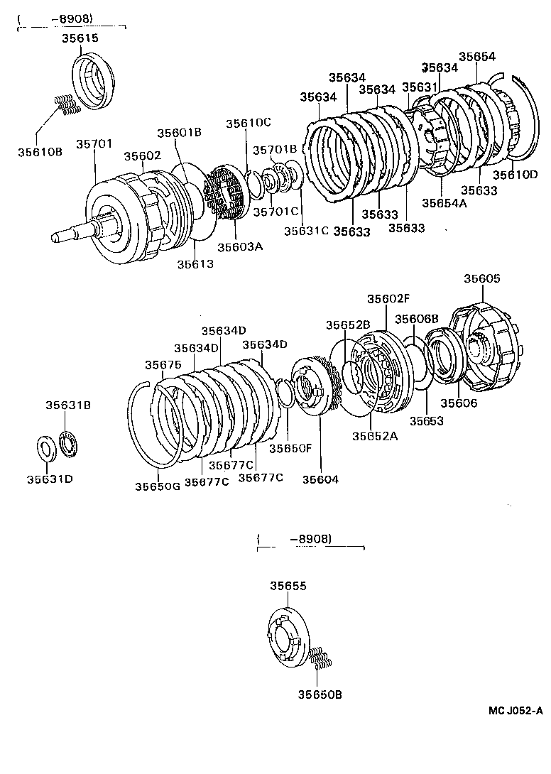 35603-22020 SPRING SUB-ASSY, DIRECT CLUTCH RETURN product image