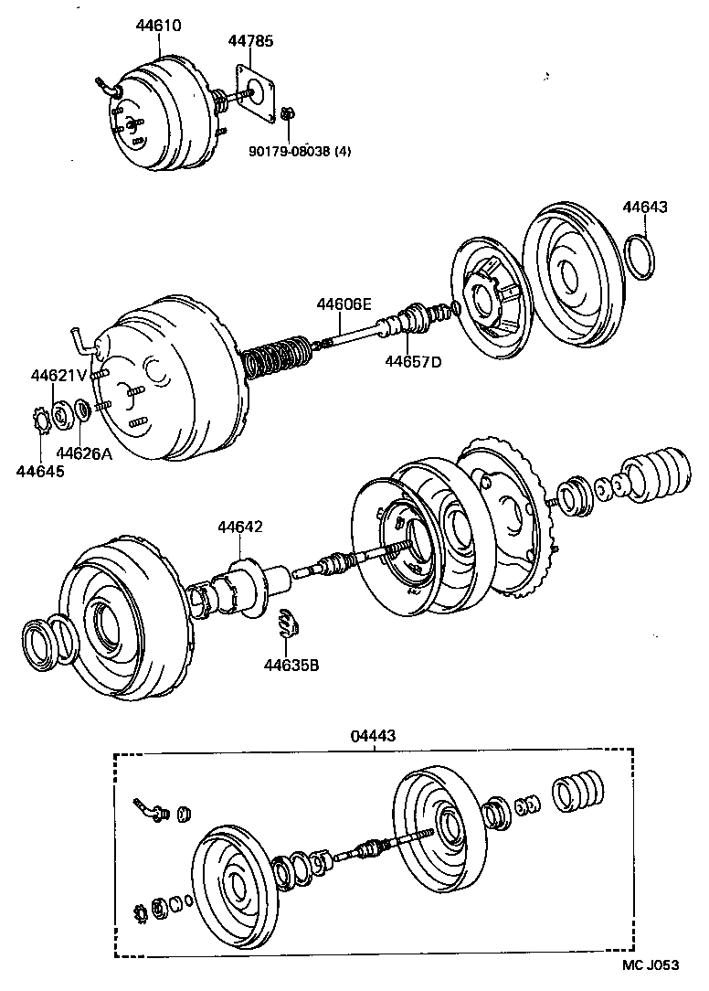 44610-22700 BOOSTER ASSY, BRAKE product image