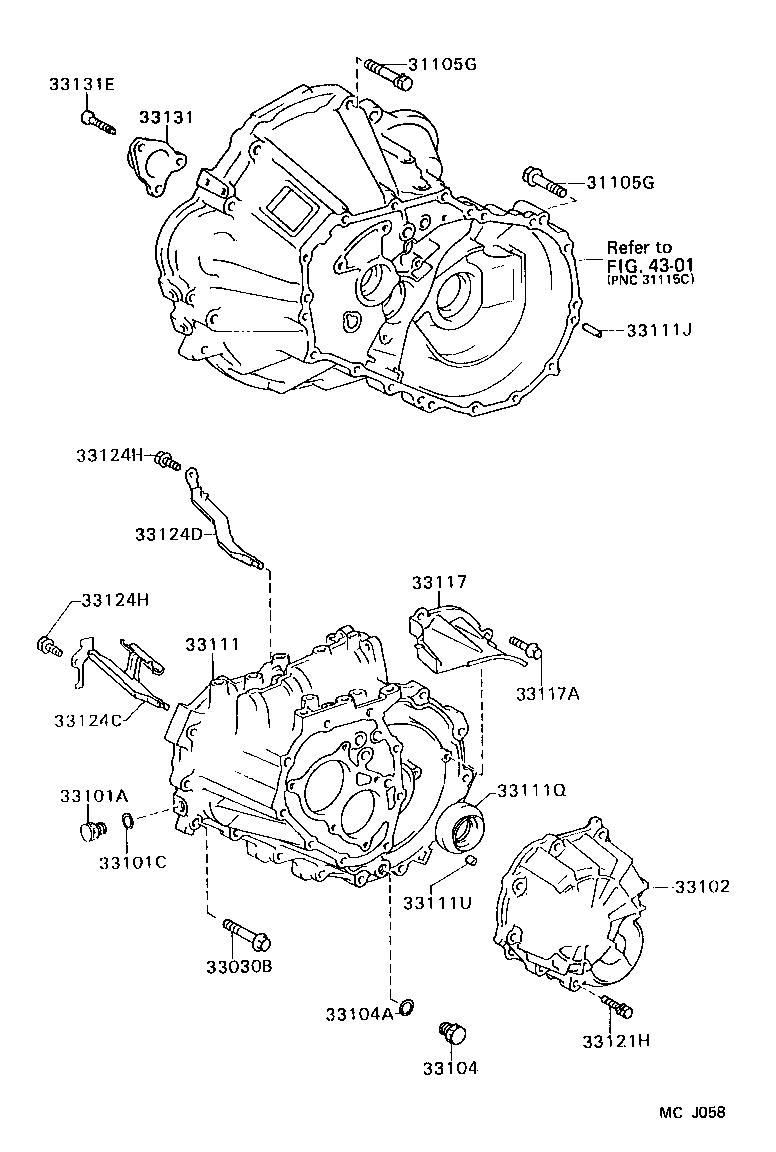 33117-01050 PROTECTOR, MANUAL TRANSMISSION CASE product image