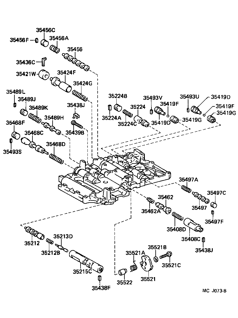 90501-22091 SPRING, COMPRESSION (FOR B-0 ACCUMULATOR PISTON) product image