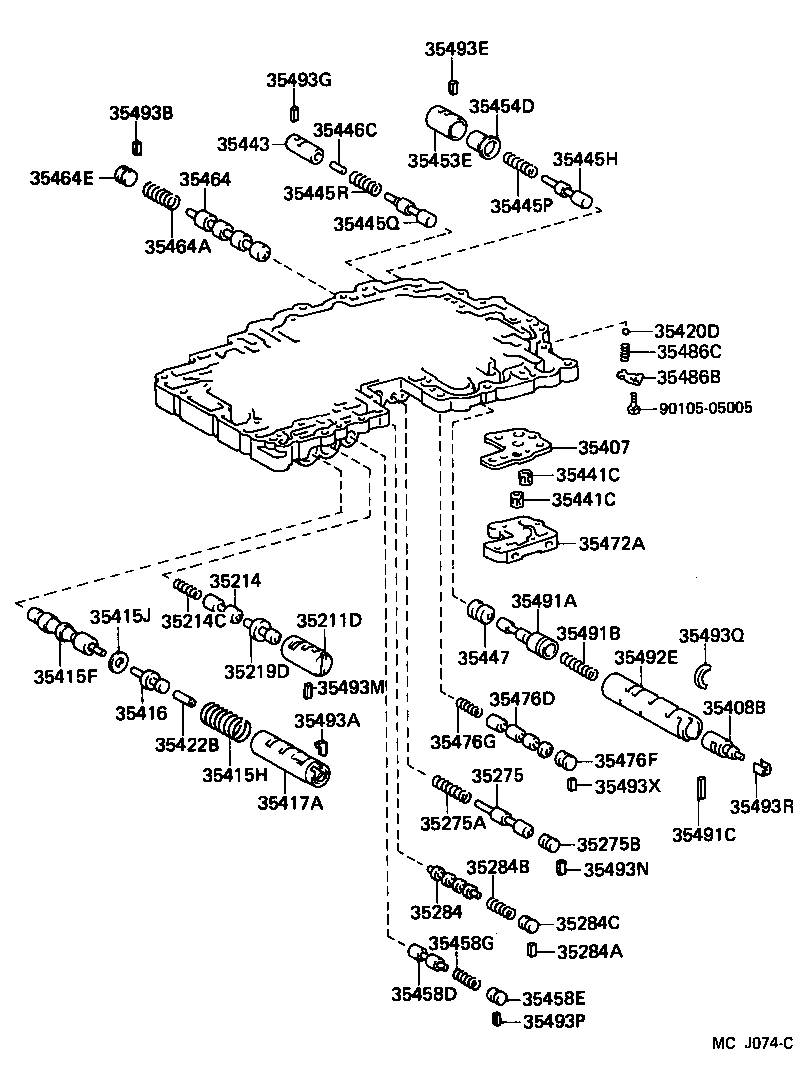 90501-22091 SPRING, COMPRESSION (FOR B-0 ACCUMULATOR PISTON) product image