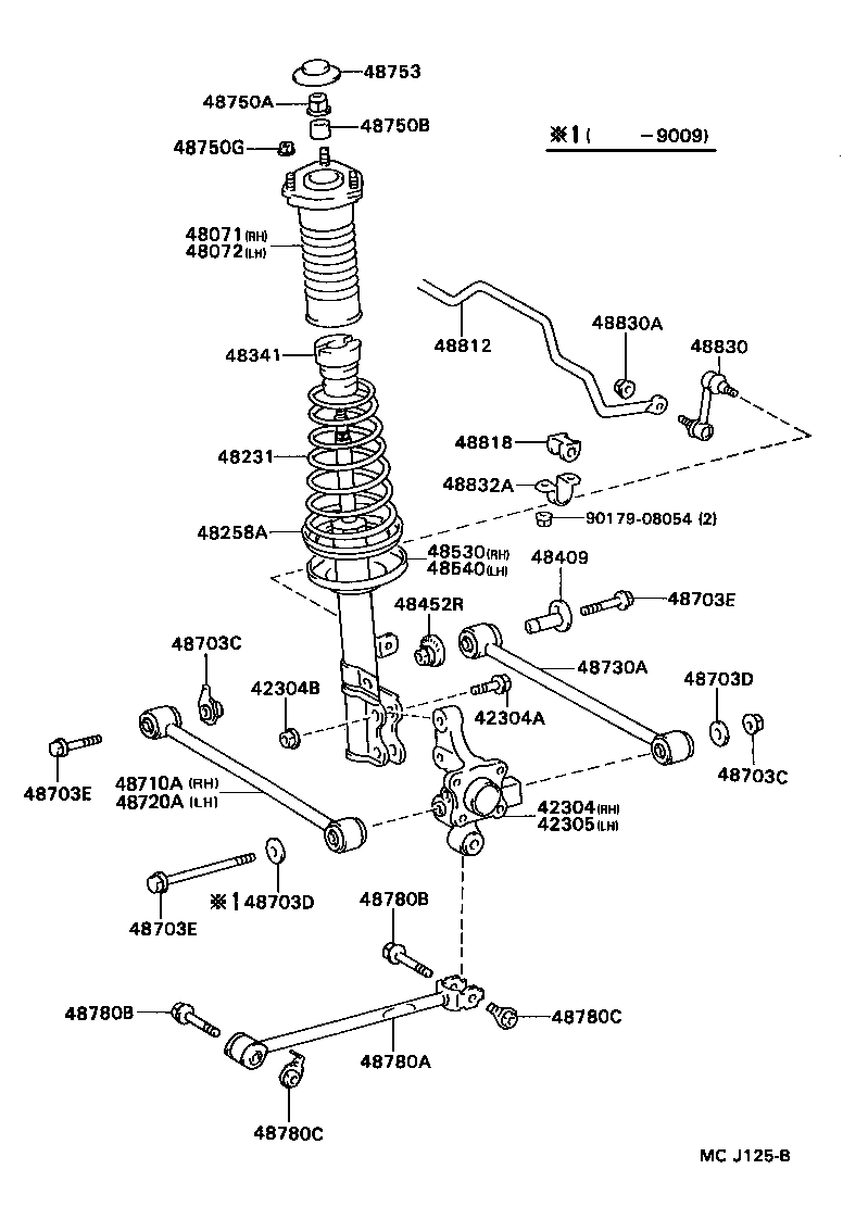 Toyota 90105-14068 BOLT(FOR REAR SUSPENSION ARM)