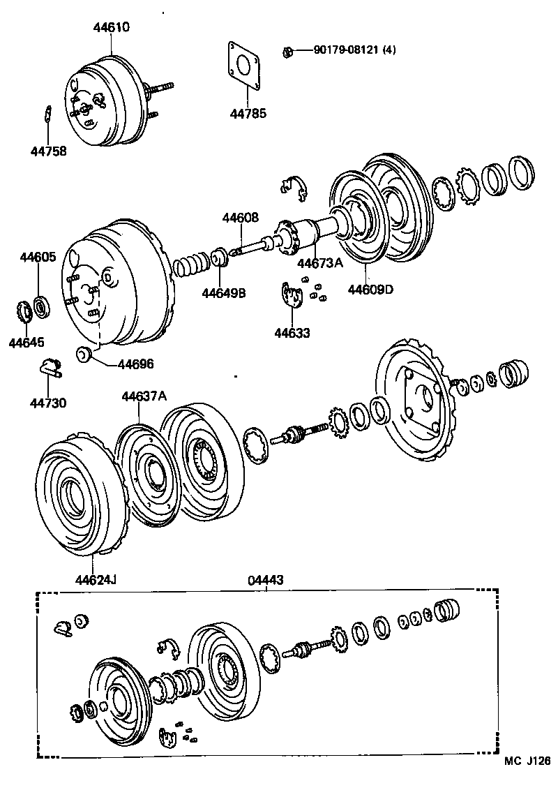 44610-30630 BOOSTER ASSY, BRAKE product image